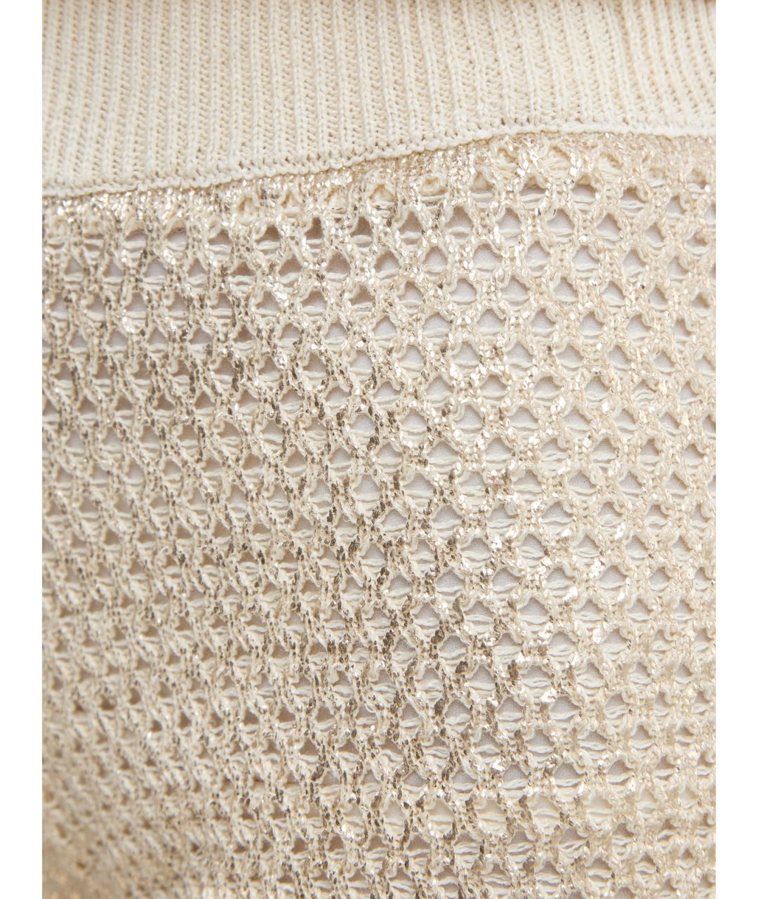 PESERICO Бежевые льняные шорты, фото 5