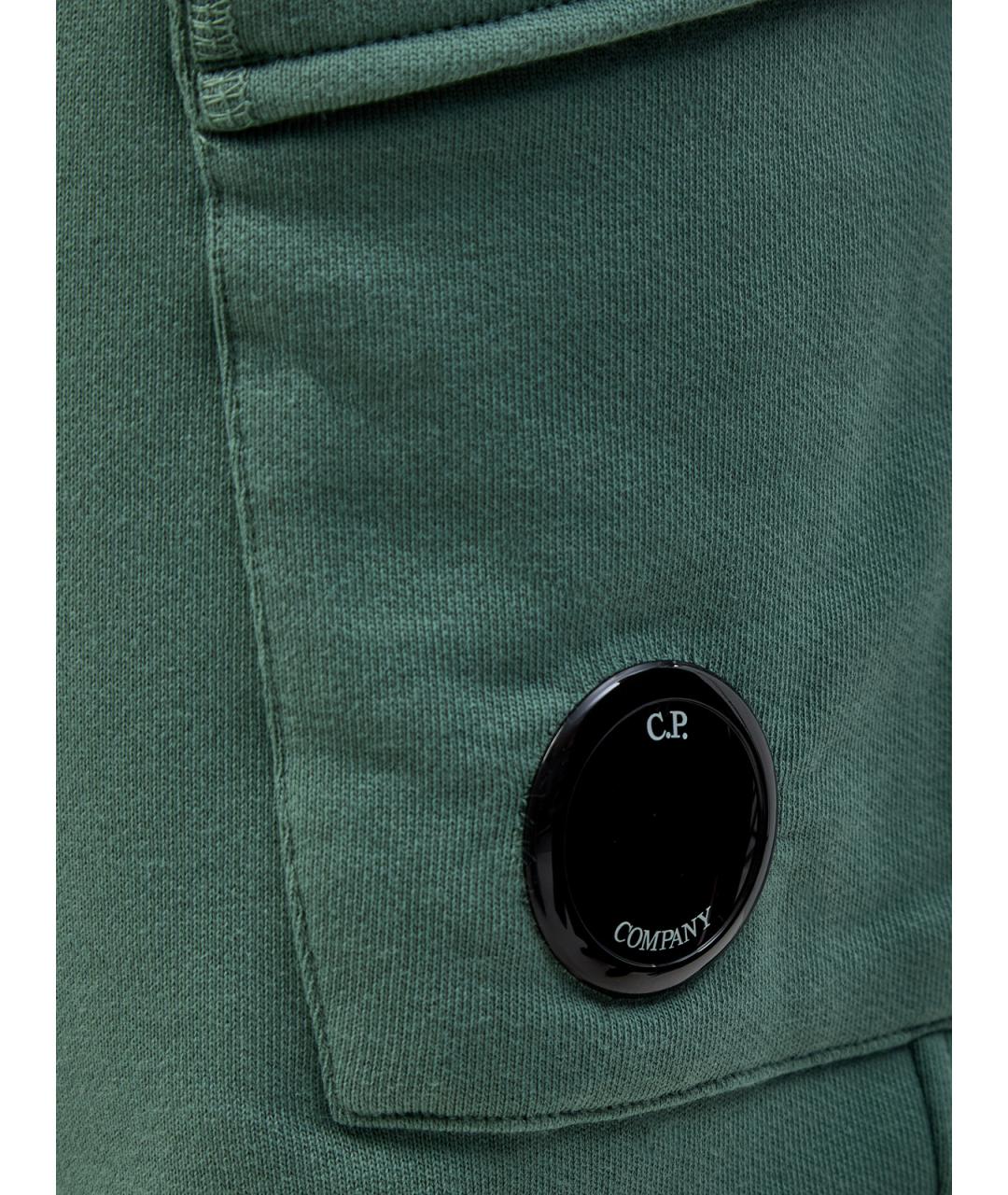 CP COMPANY Зеленые хлопковые повседневные брюки, фото 5