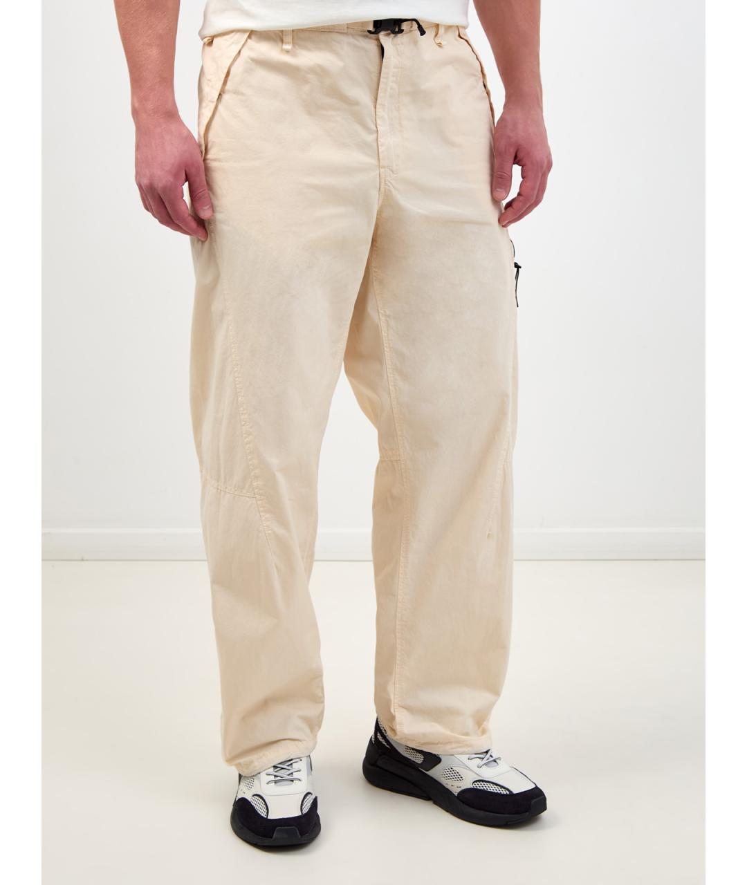 CP COMPANY Бежевые хлопковые повседневные брюки, фото 3