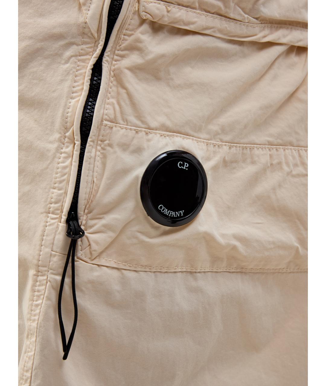 CP COMPANY Бежевые хлопковые повседневные брюки, фото 5