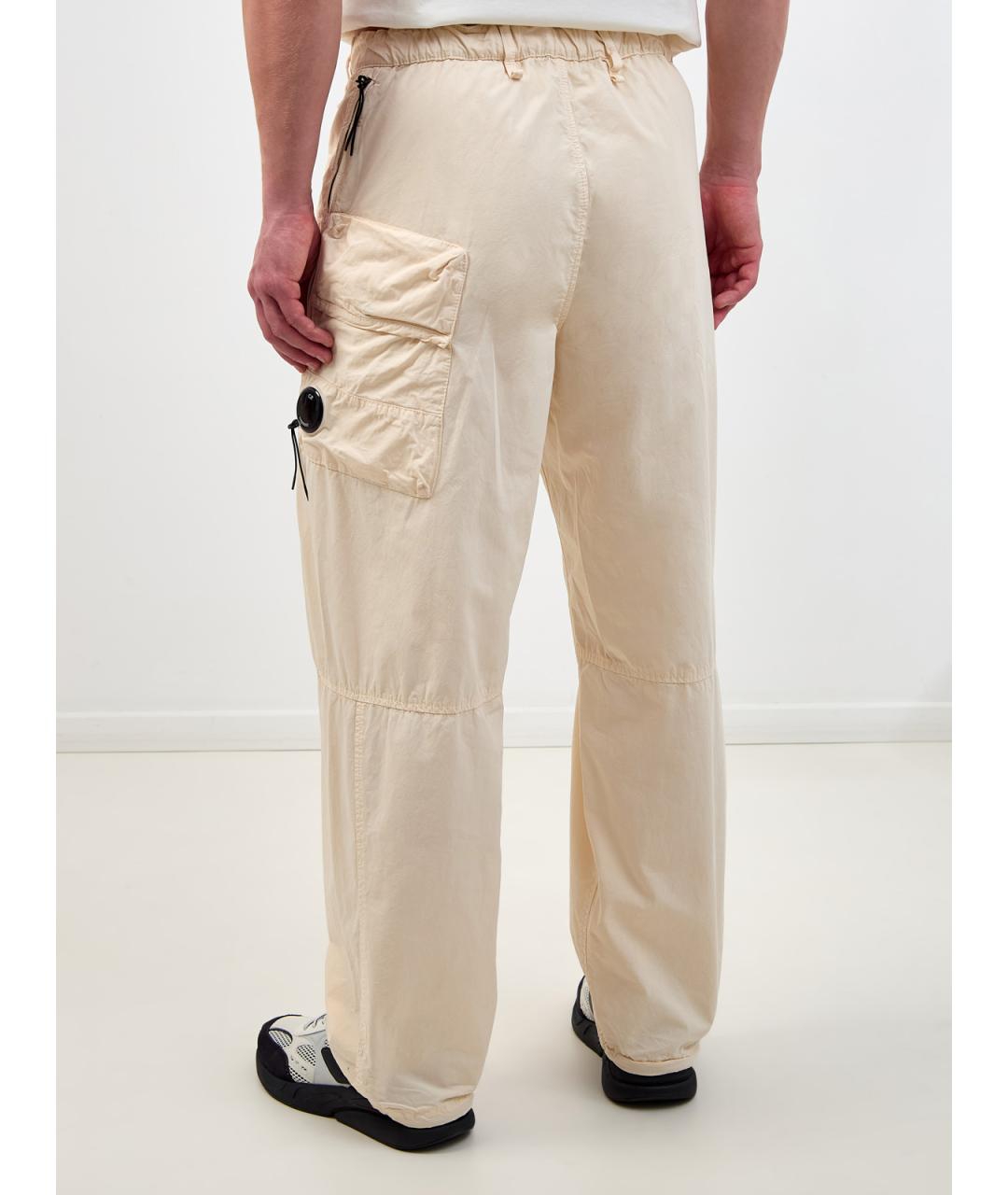 CP COMPANY Бежевые хлопковые повседневные брюки, фото 4