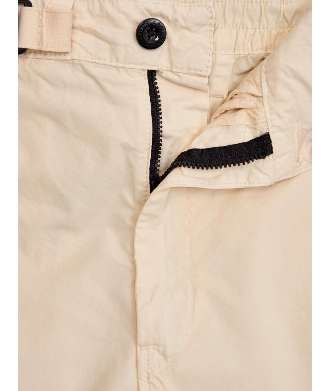 CP COMPANY Бежевые хлопковые повседневные брюки, фото 6