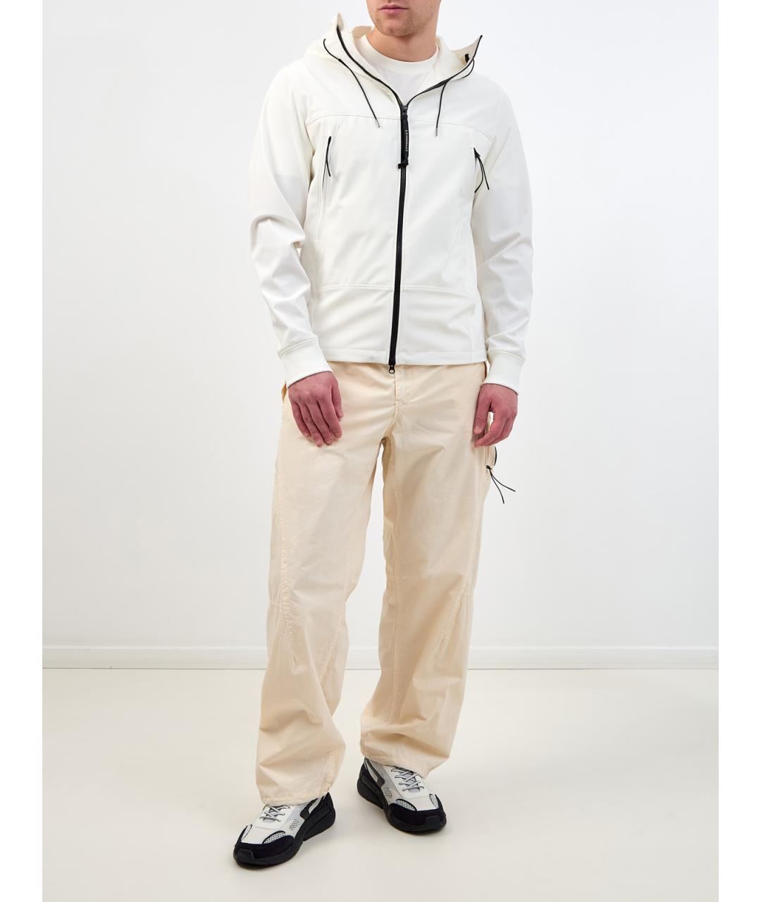 CP COMPANY Бежевые хлопковые повседневные брюки, фото 2