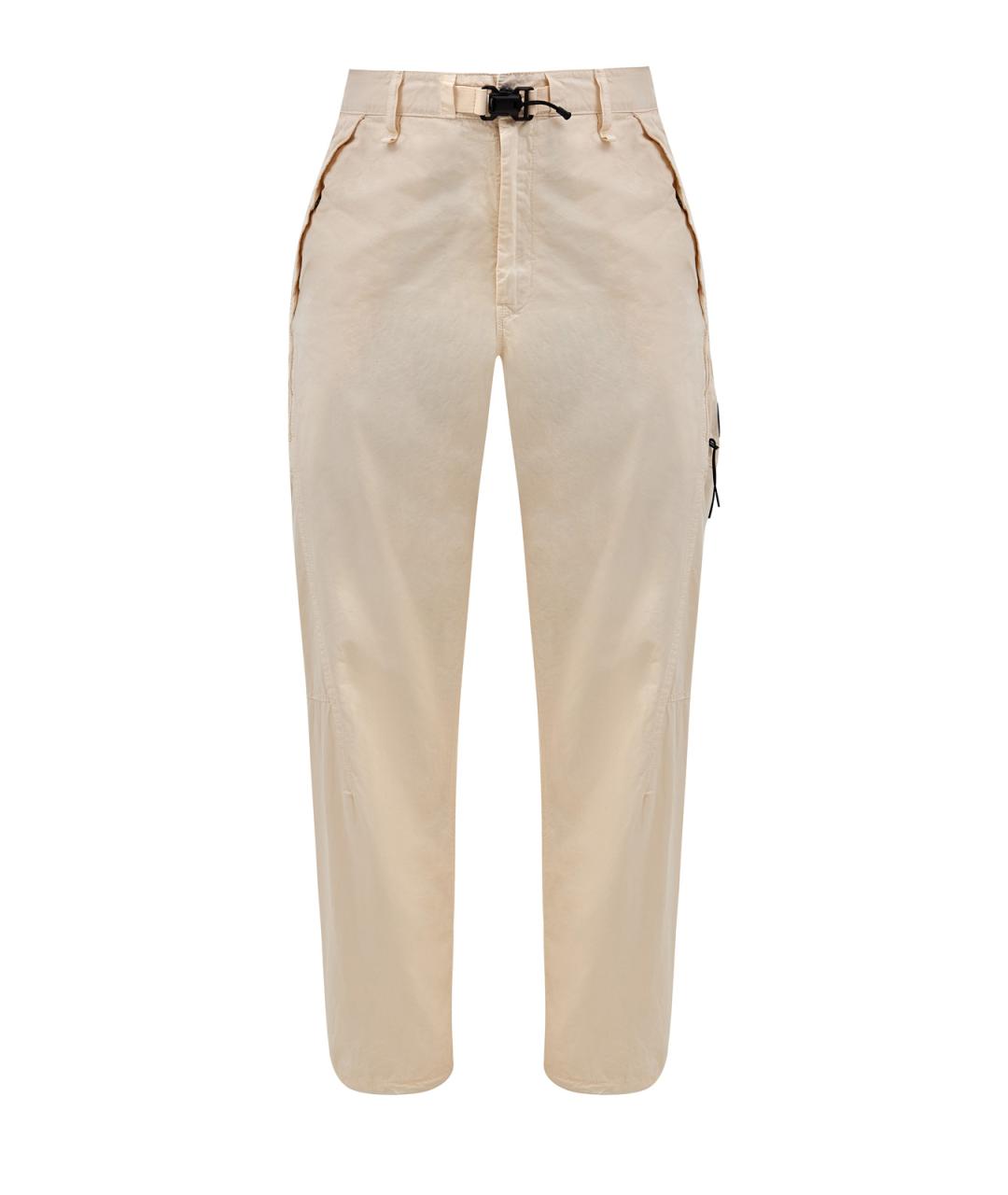 CP COMPANY Бежевые хлопковые повседневные брюки, фото 1