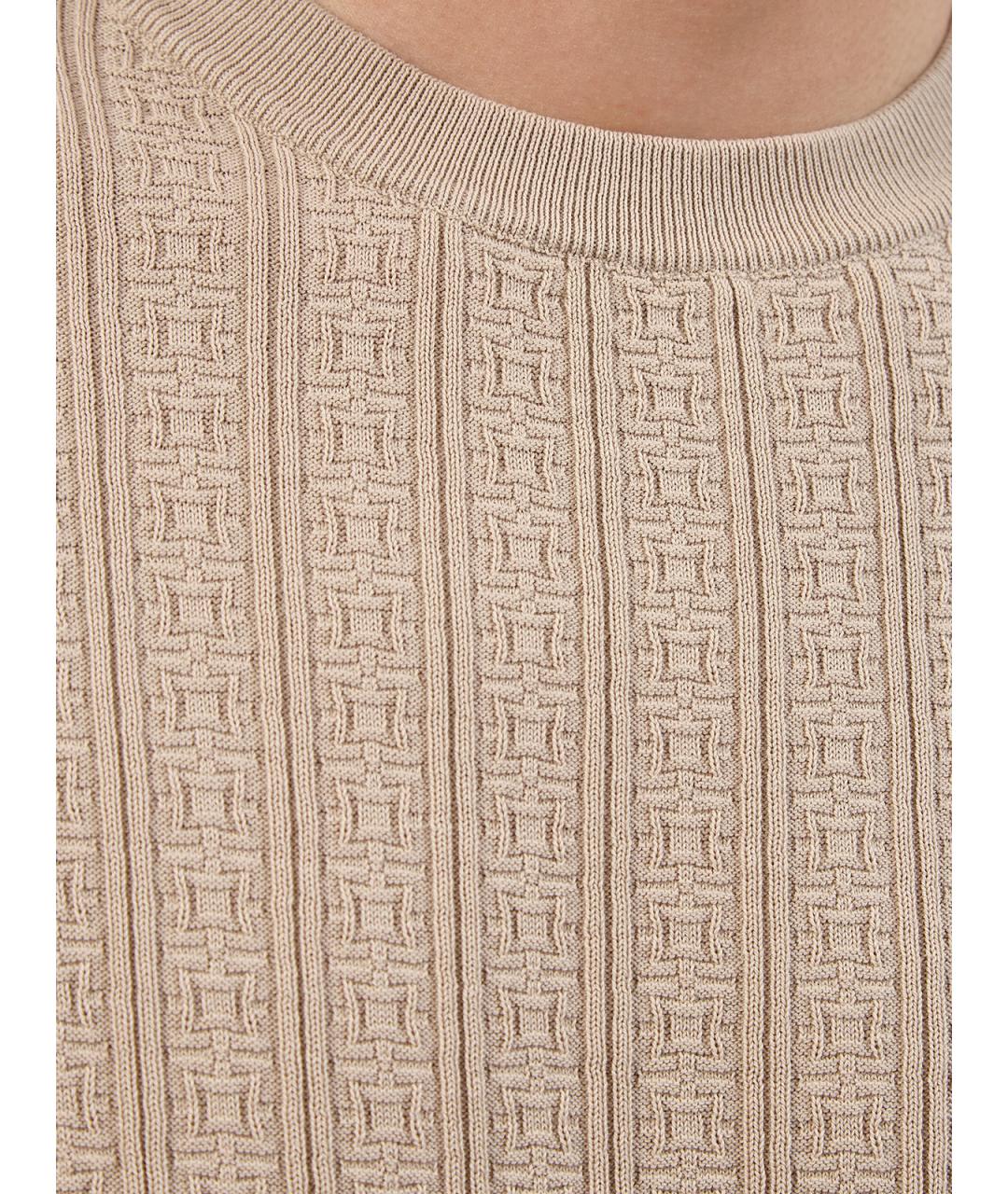 CANALI Бежевый хлопковый джемпер / свитер, фото 5