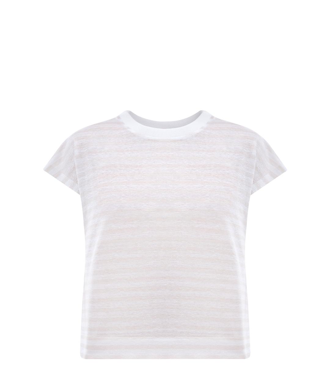 PESERICO Белая хлопковая футболка, фото 6