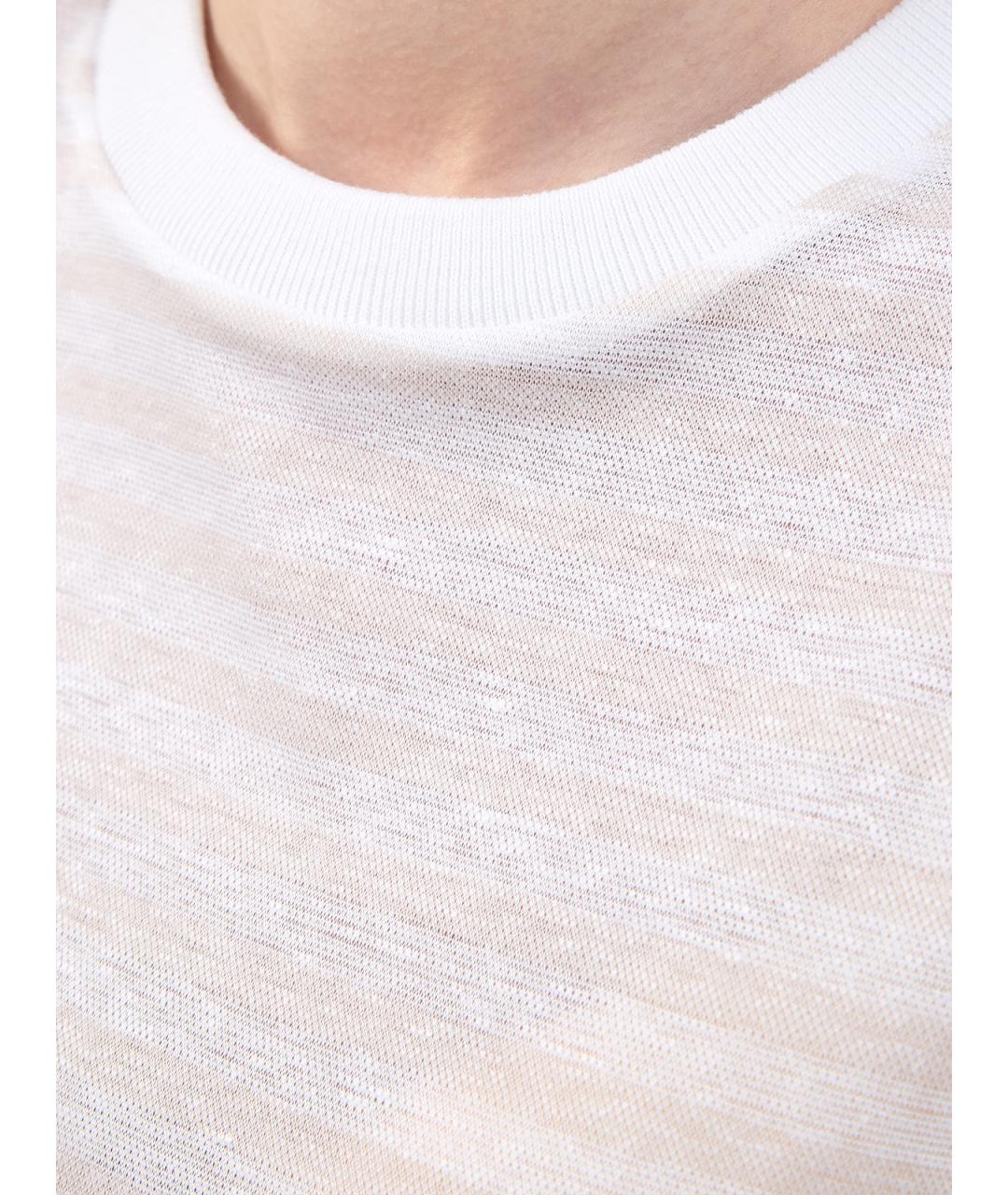 PESERICO Белая хлопковая футболка, фото 5