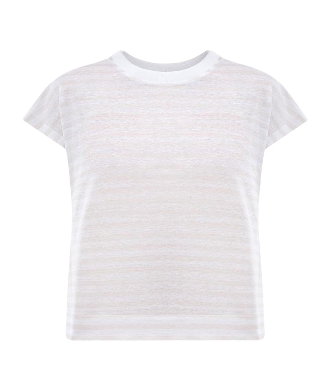 PESERICO Белая хлопковая футболка, фото 1