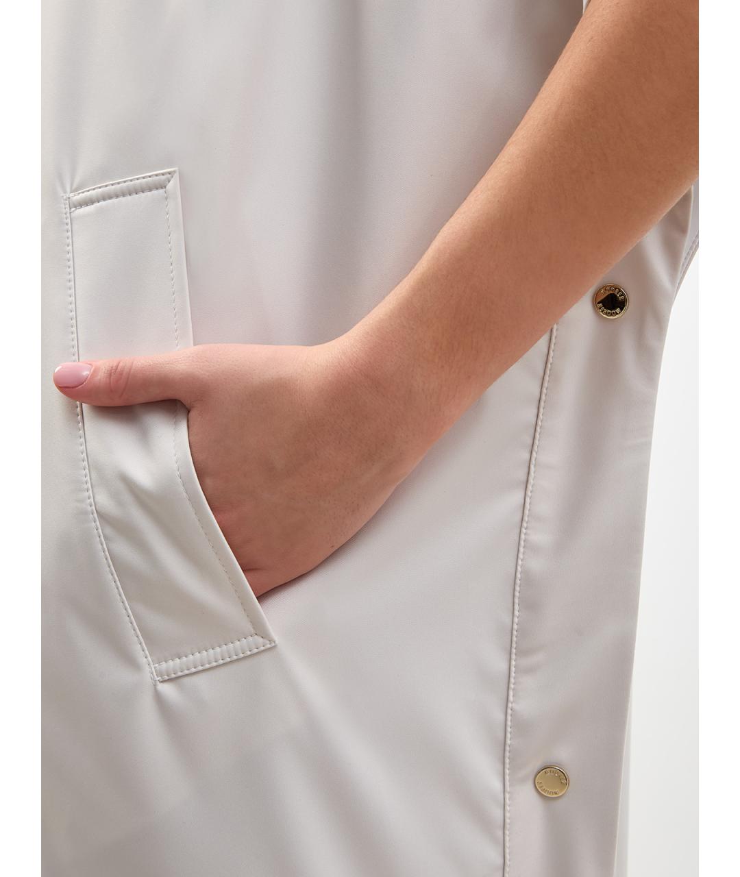 MOORER Бежевая полиэстеровая парка, фото 5