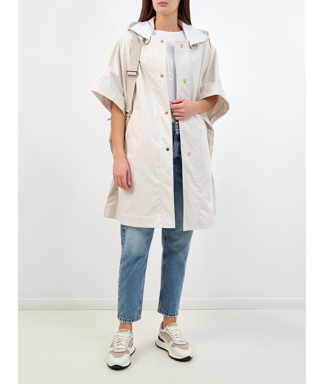 MOORER Бежевая полиэстеровая парка, фото 2