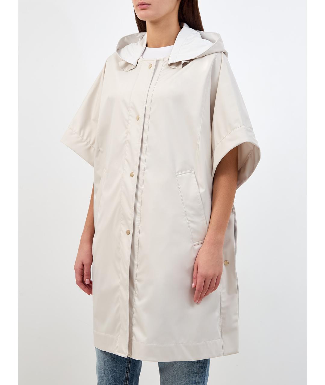 MOORER Бежевая полиэстеровая парка, фото 3