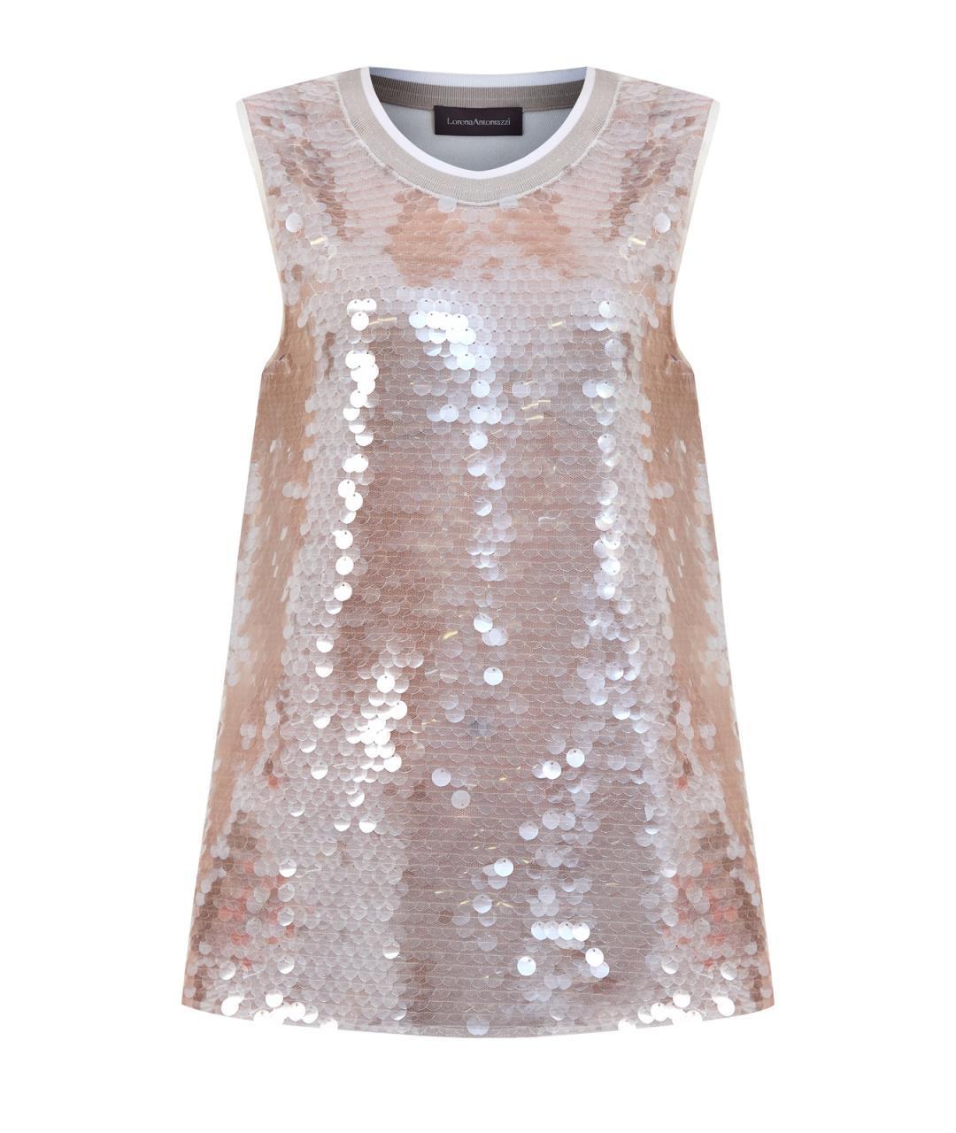 LORENA ANTONIAZZI Белая ацетатная блузы, фото 1