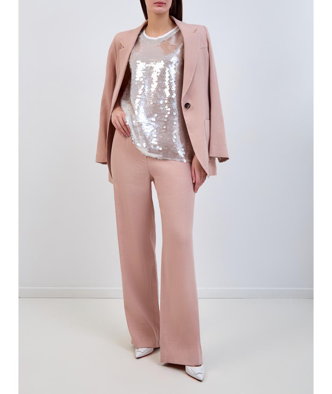 LORENA ANTONIAZZI Белая ацетатная блузы, фото 2