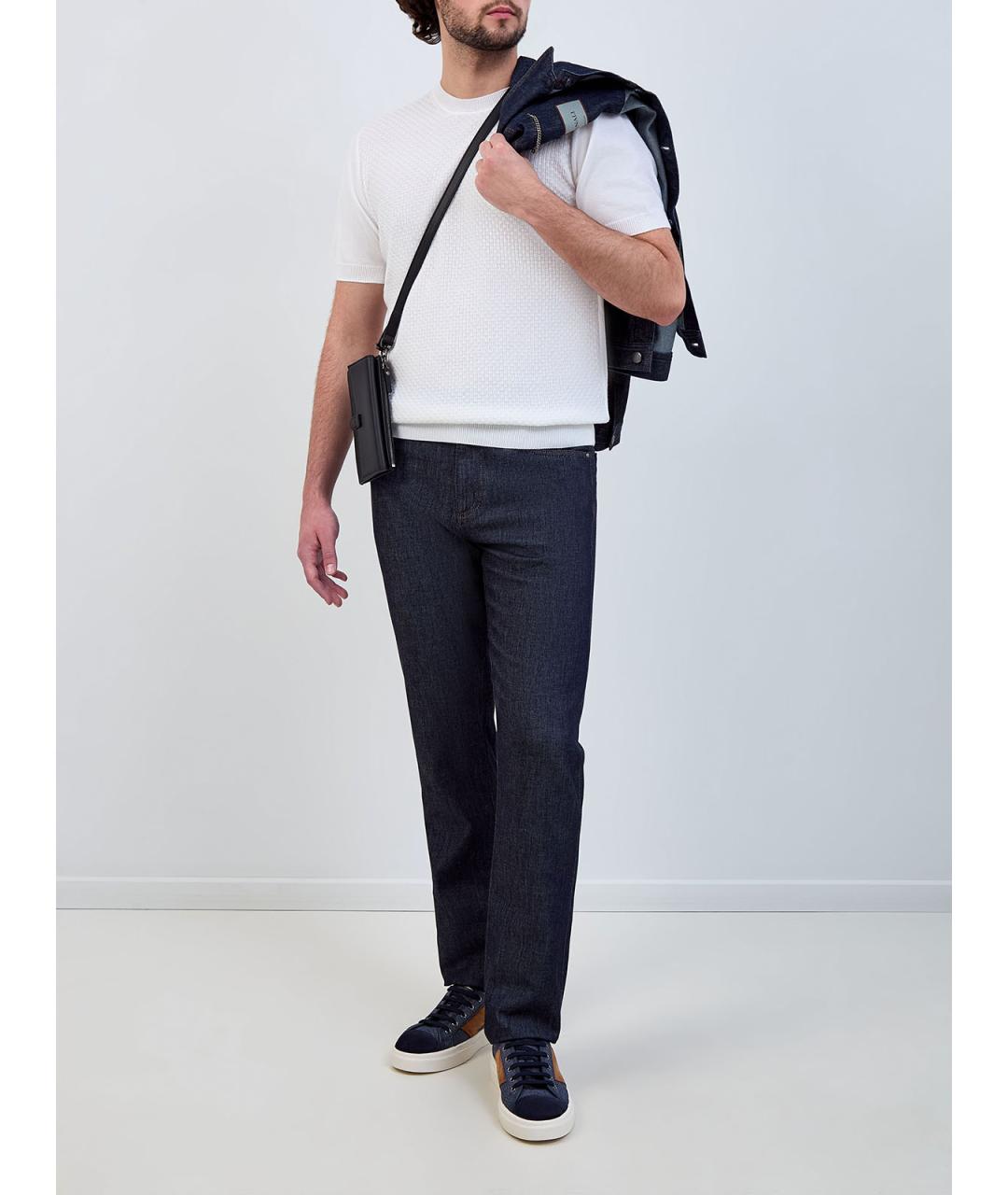 CANALI Белый хлопковый джемпер / свитер, фото 2