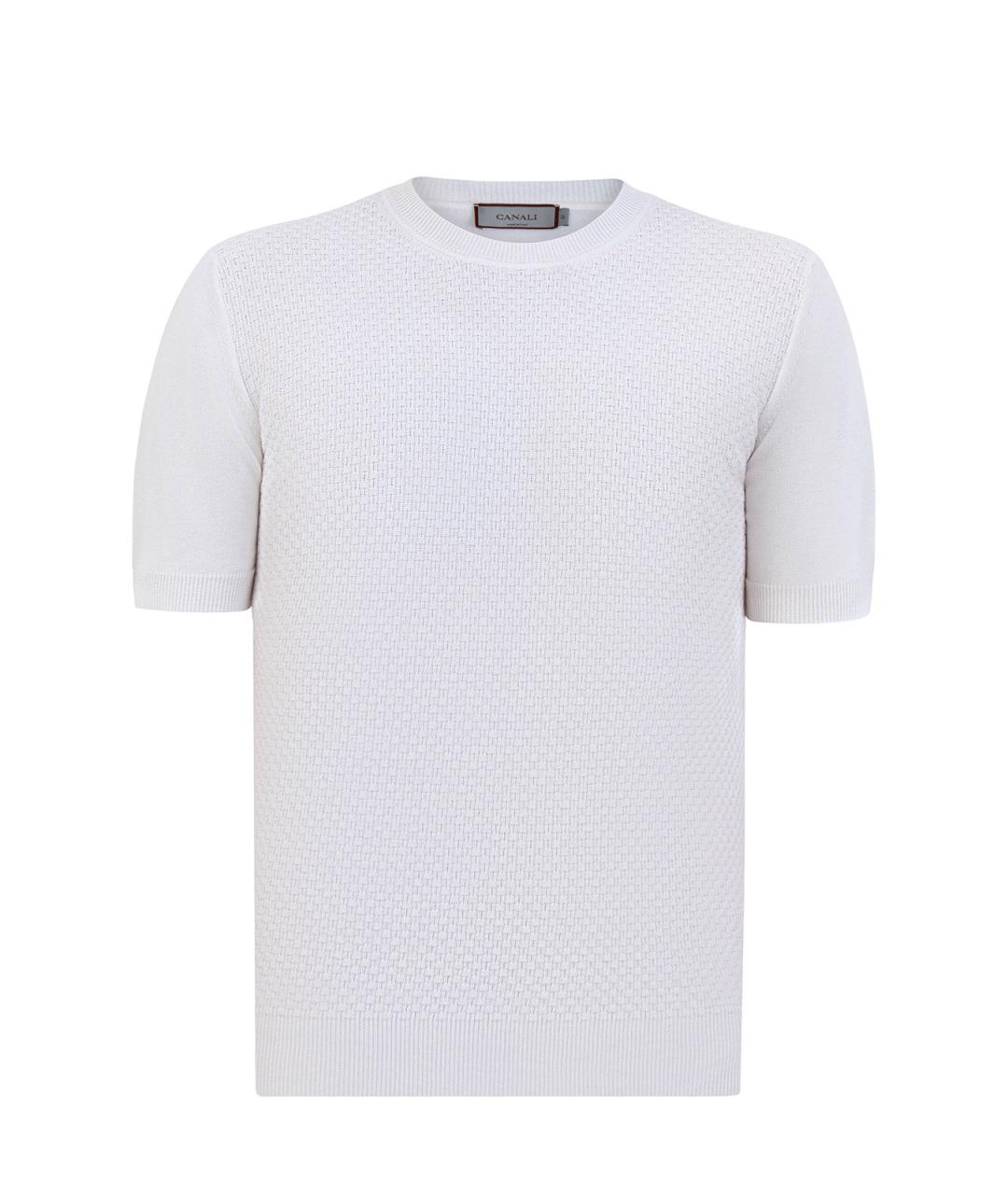 CANALI Белый хлопковый джемпер / свитер, фото 1