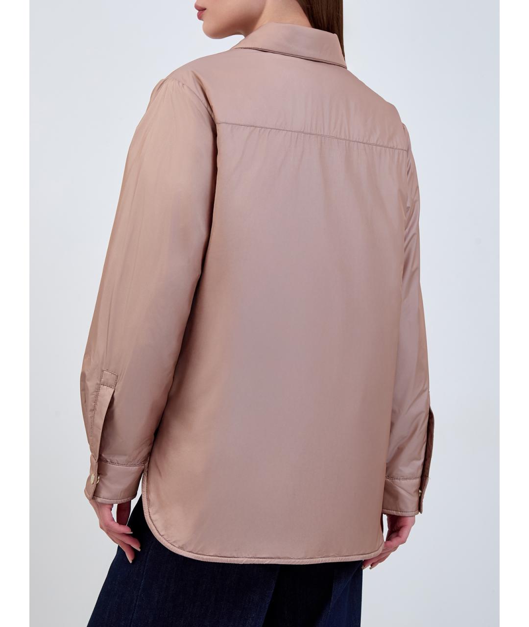 MOORER Бежевая полиэстеровая куртка, фото 4