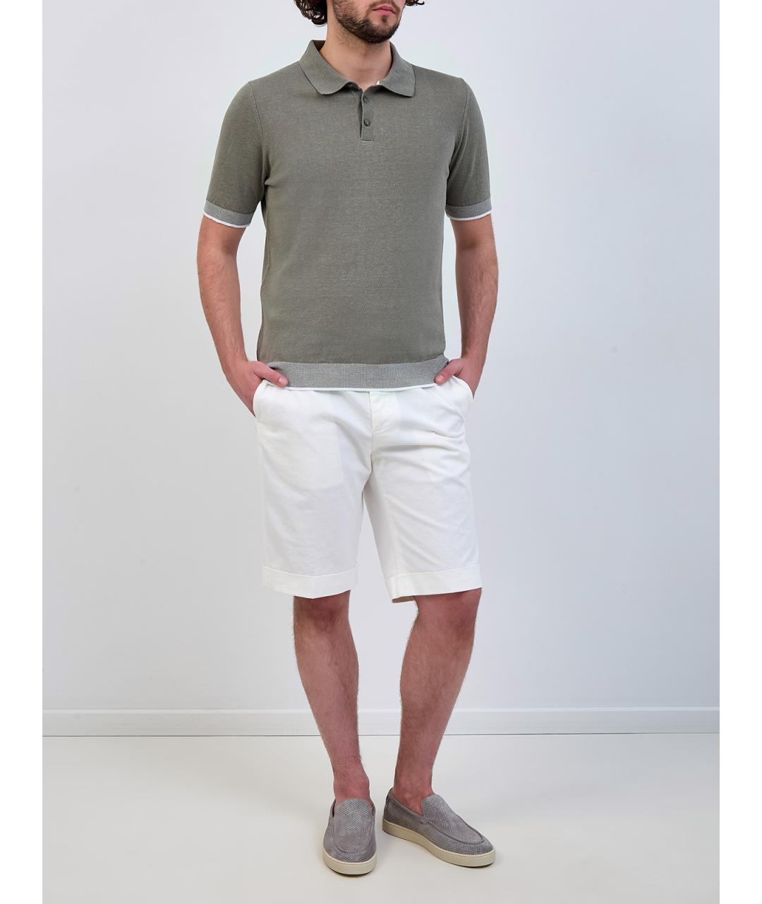 PESERICO Зеленые поло с коротким рукавом, фото 2