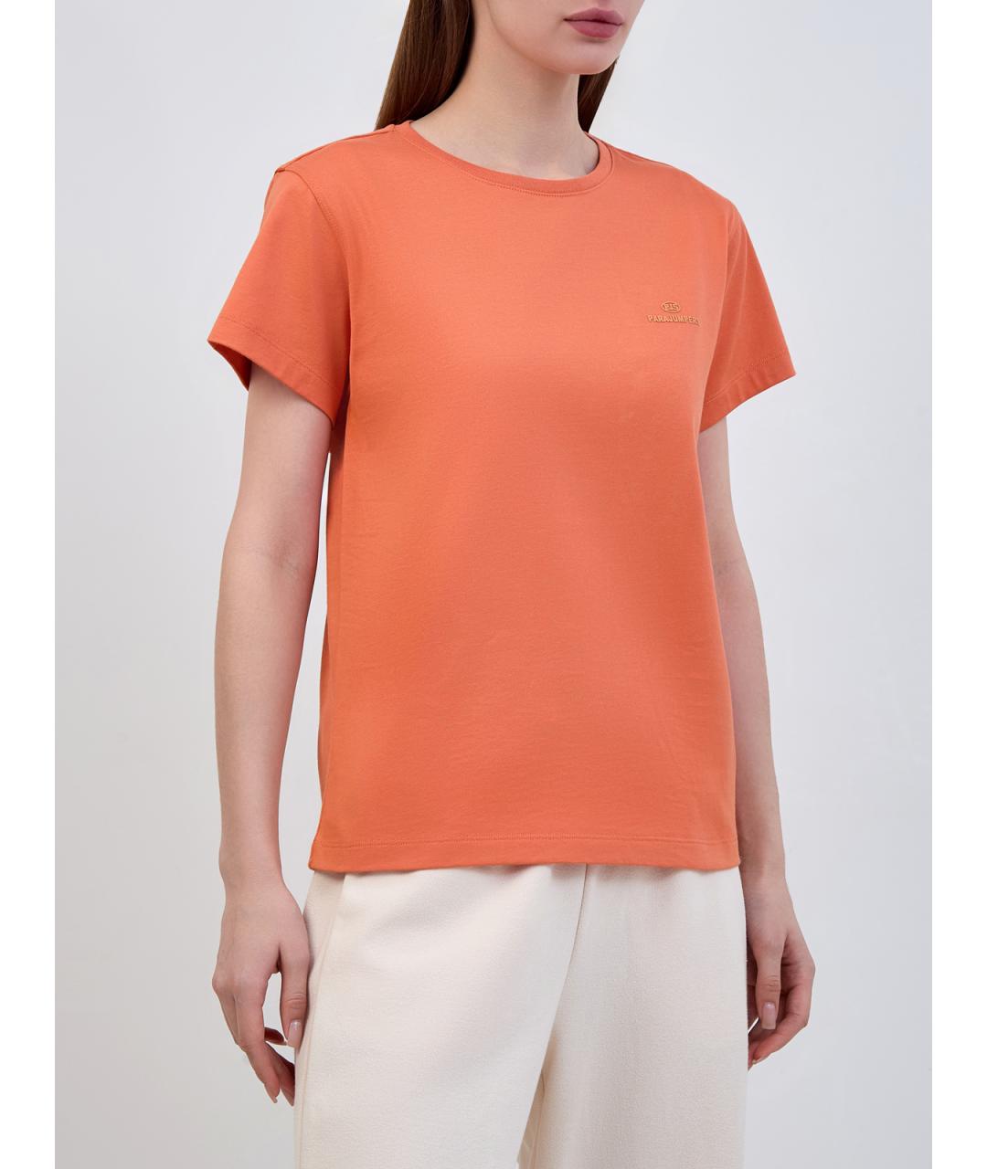 PARAJUMPERS Красная хлопковая футболка, фото 3