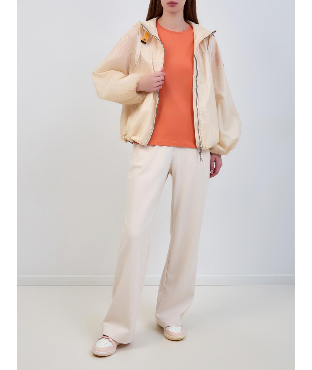 PARAJUMPERS Красная хлопковая футболка, фото 2