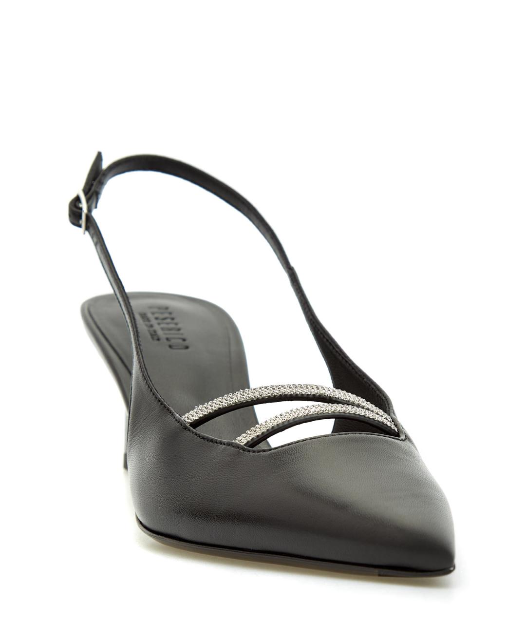 PESERICO Черные кожаные туфли, фото 3