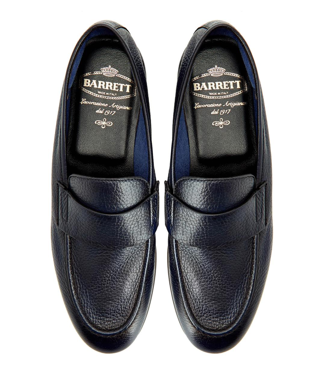 BARRETT Темно-синие кожаные лоферы, фото 6