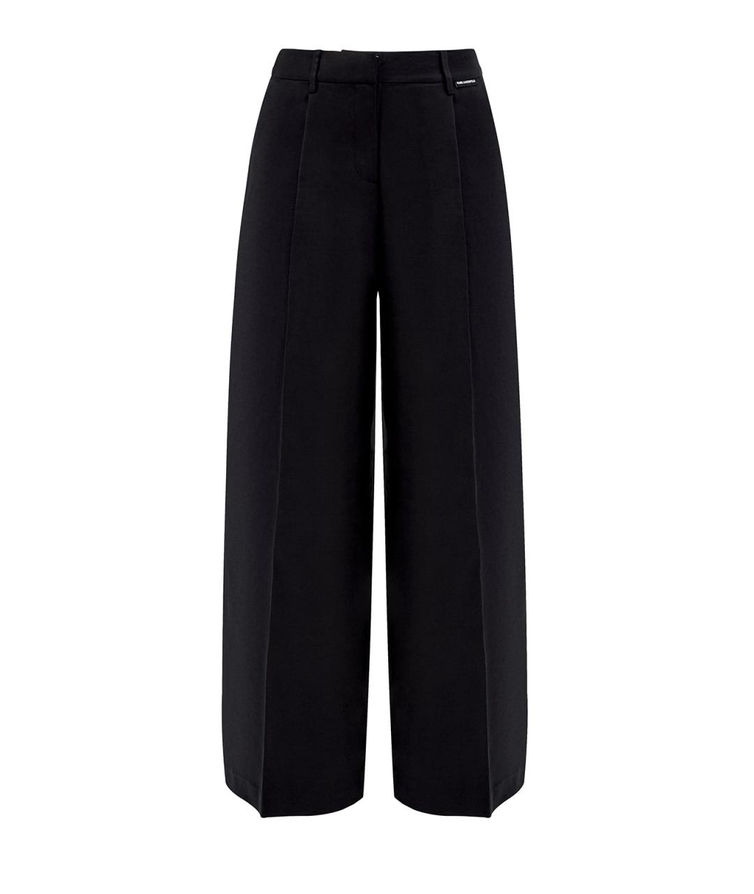 KARL LAGERFELD Черные брюки широкие, фото 1
