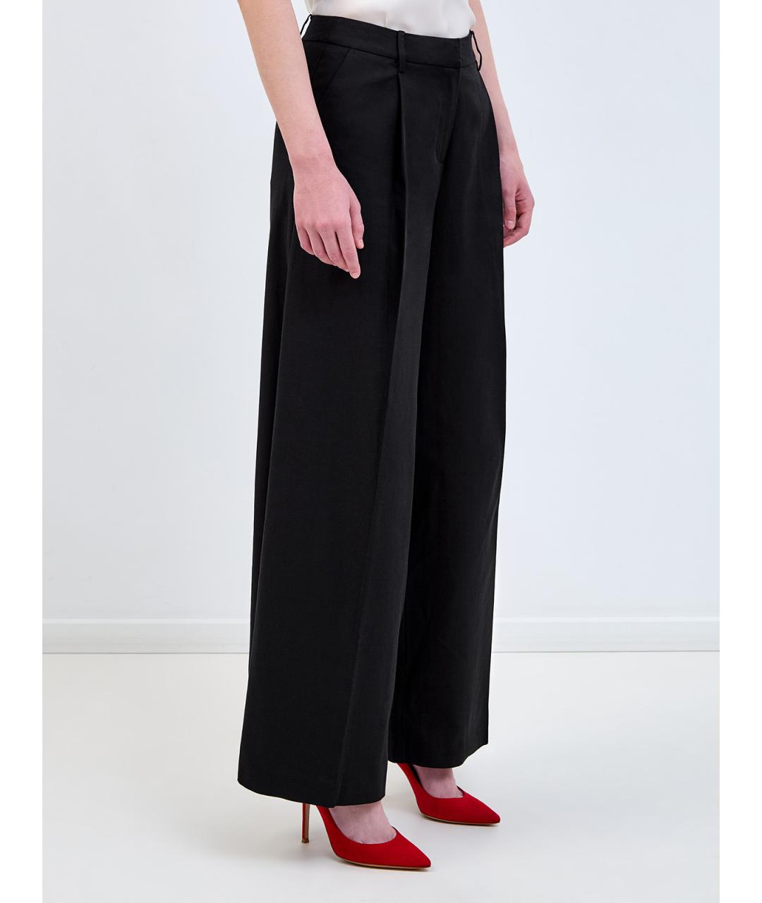 KARL LAGERFELD Черные брюки широкие, фото 3