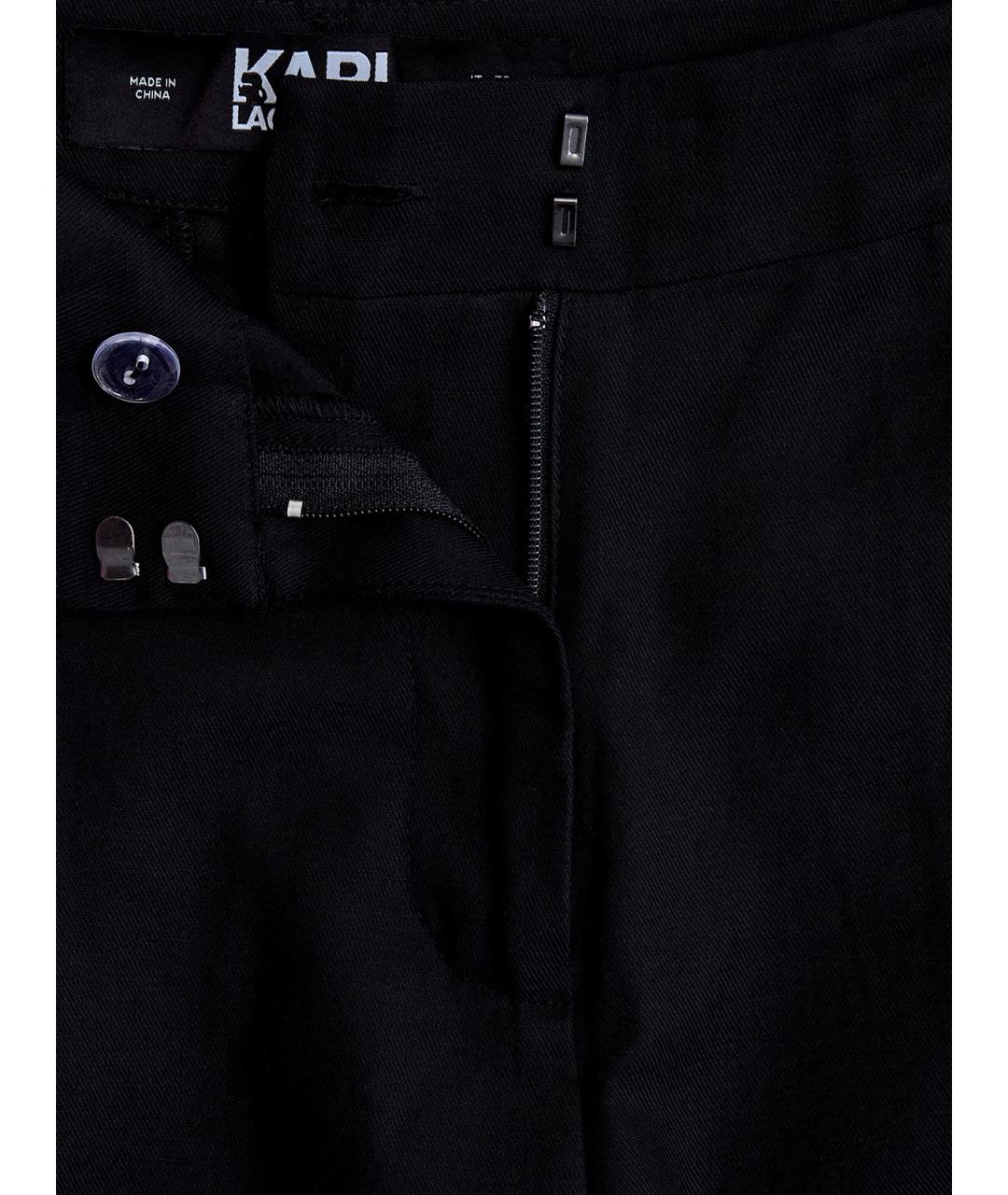 KARL LAGERFELD Черные брюки широкие, фото 6