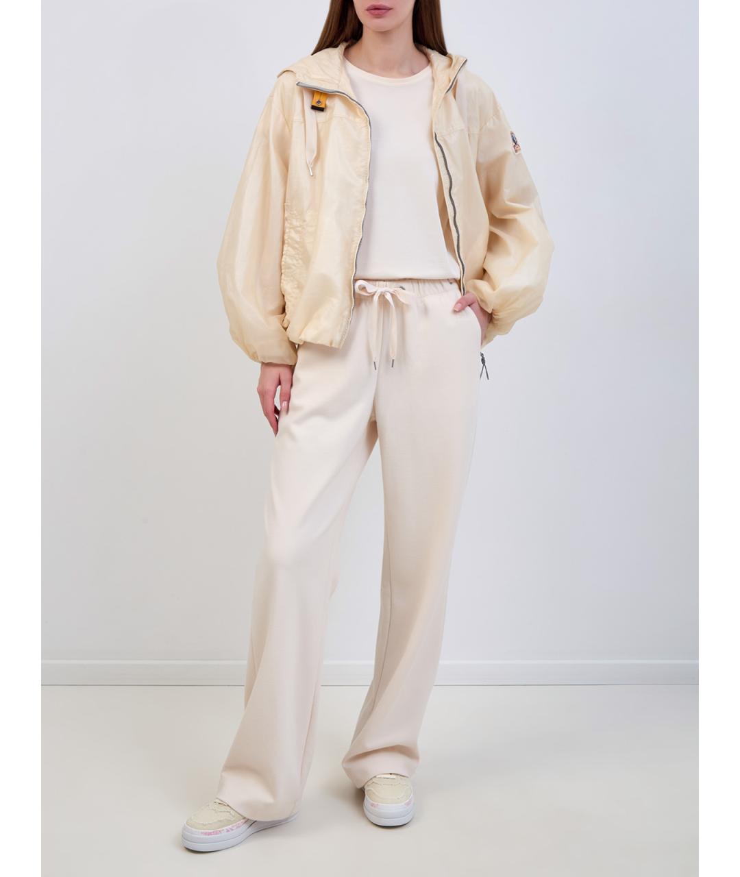 PARAJUMPERS Бежевая хлопковая футболка, фото 2