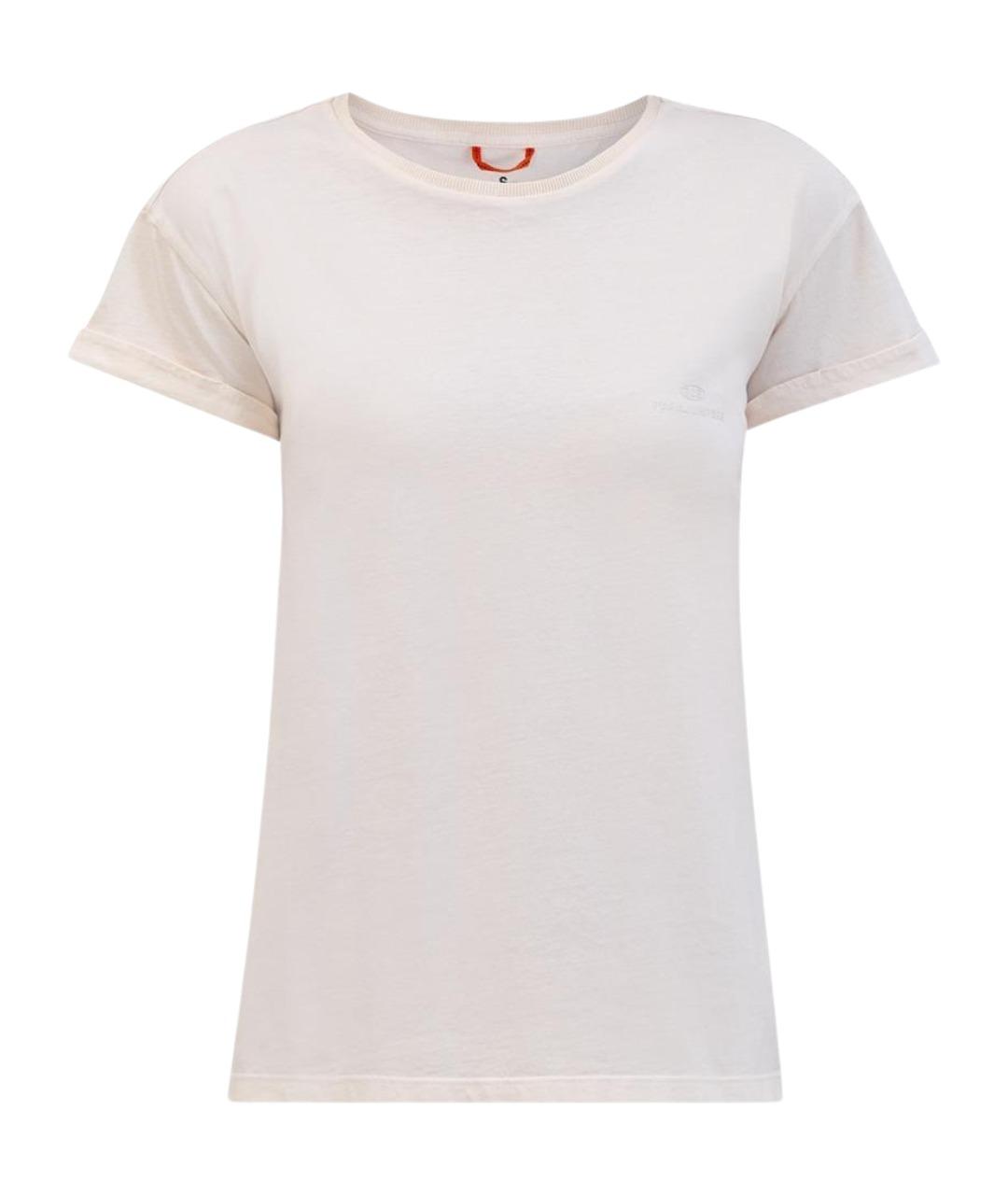 PARAJUMPERS Бежевая хлопковая футболка, фото 1