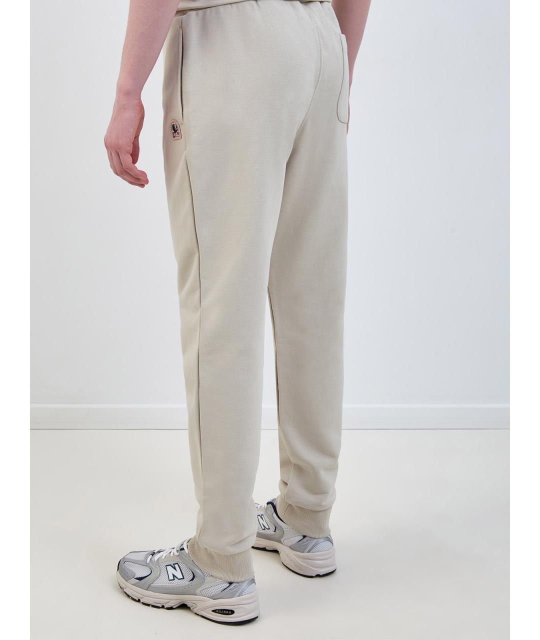 PARAJUMPERS Бежевые хлопковые повседневные брюки, фото 4