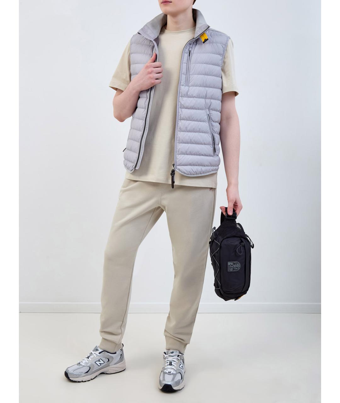 PARAJUMPERS Бежевые хлопковые повседневные брюки, фото 2