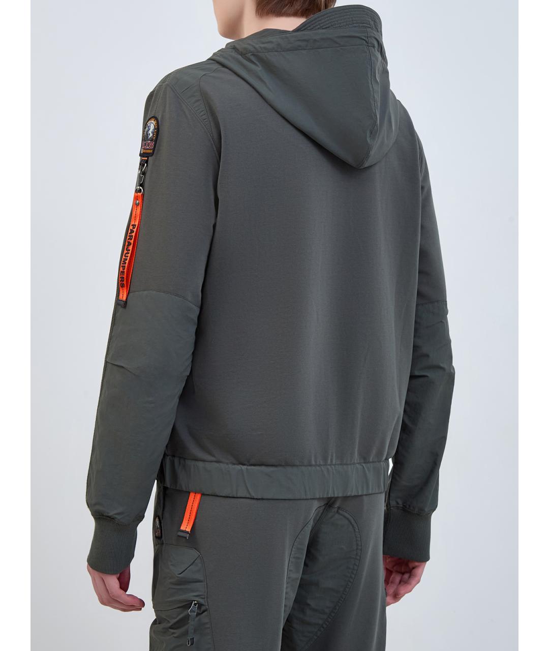 PARAJUMPERS Зеленая хлопковая куртка, фото 4