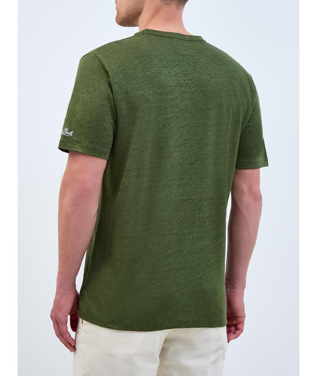 MC2 SAINT BARTH Зеленая футболка, фото 4