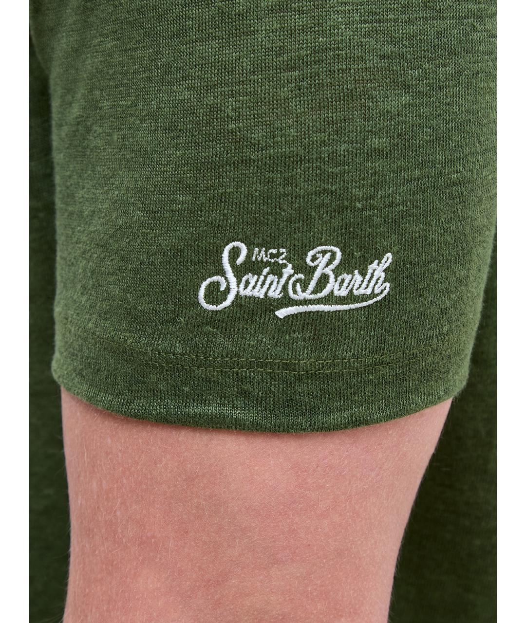 MC2 SAINT BARTH Зеленая футболка, фото 5