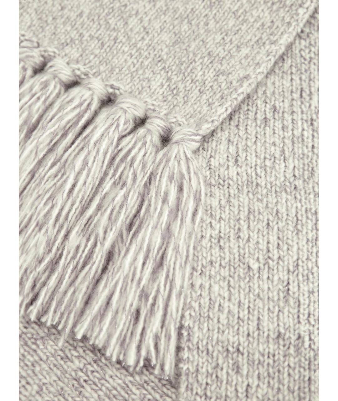 ELEVENTY Серый шерстяной шарф, фото 3