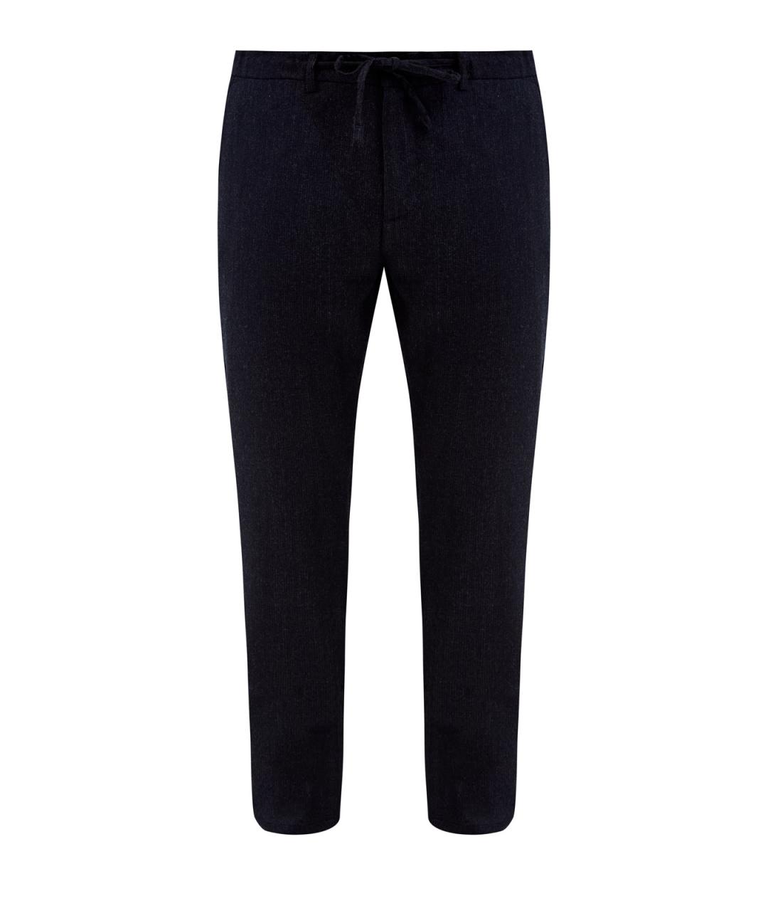 CANALI Серые шерстяные повседневные брюки, фото 1