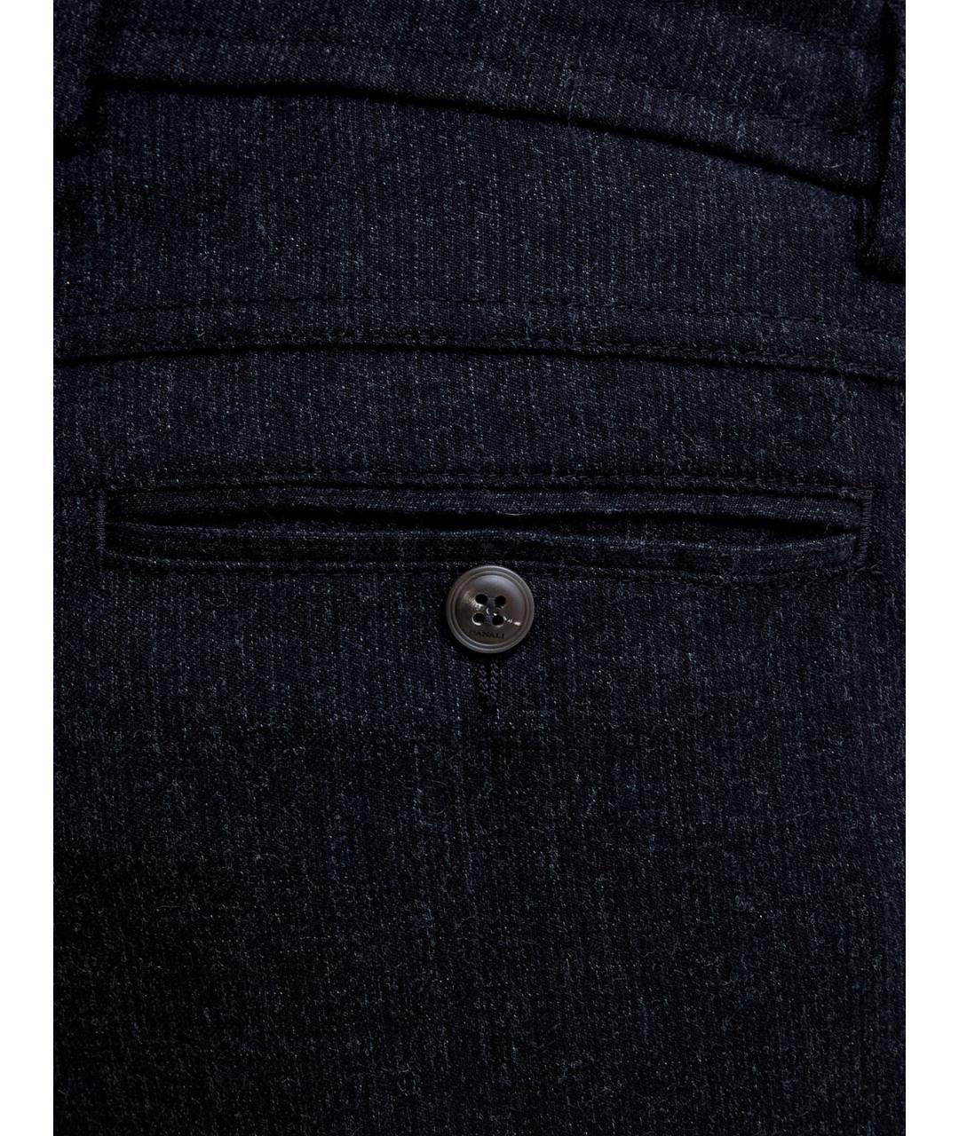 CANALI Серые шерстяные повседневные брюки, фото 5