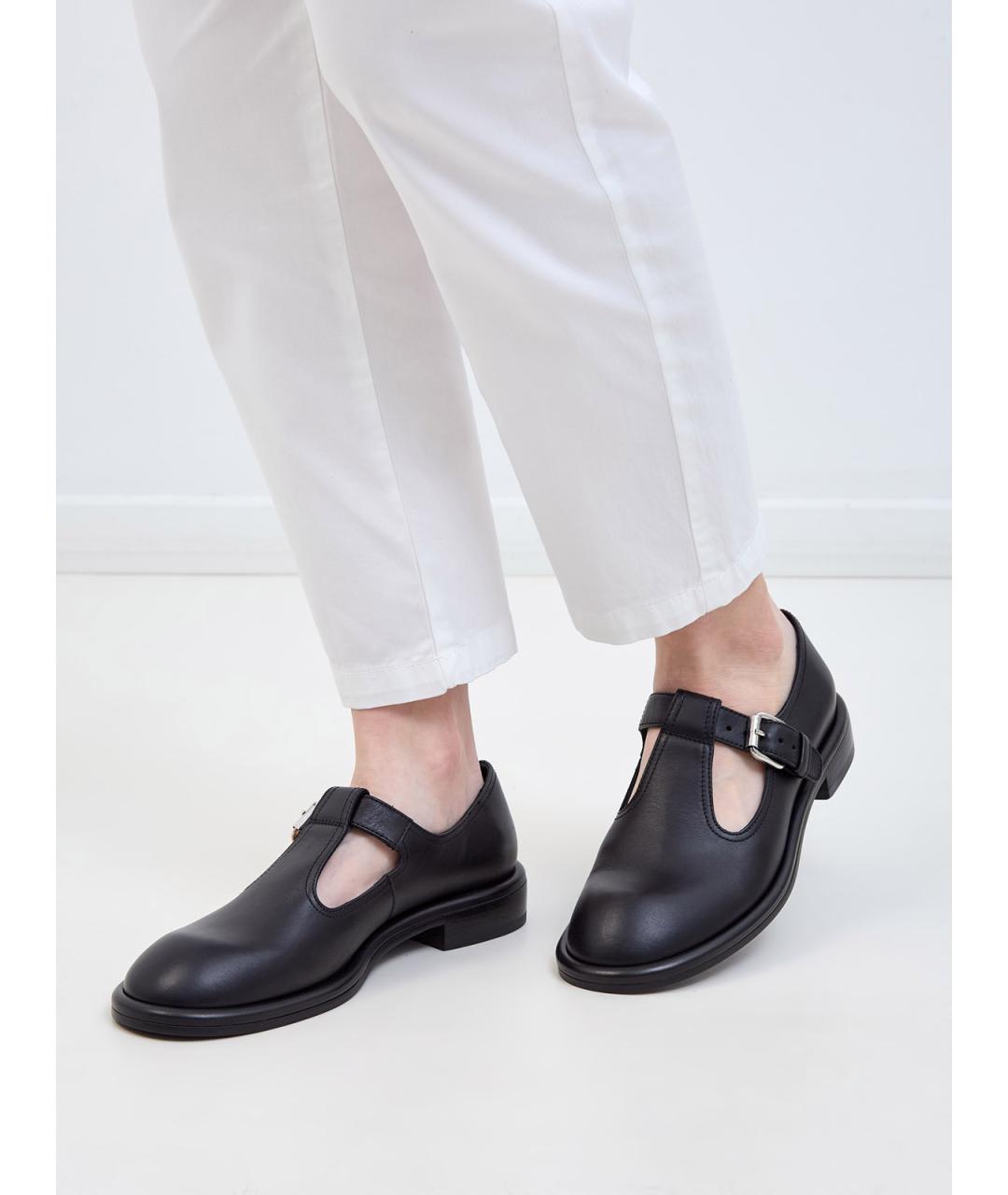 AGL Черные кожаные брогги и оксфорды, фото 2