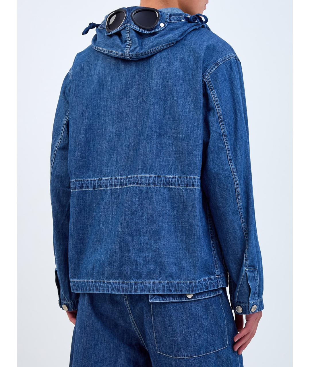 CP COMPANY Синяя хлопковая куртка, фото 4