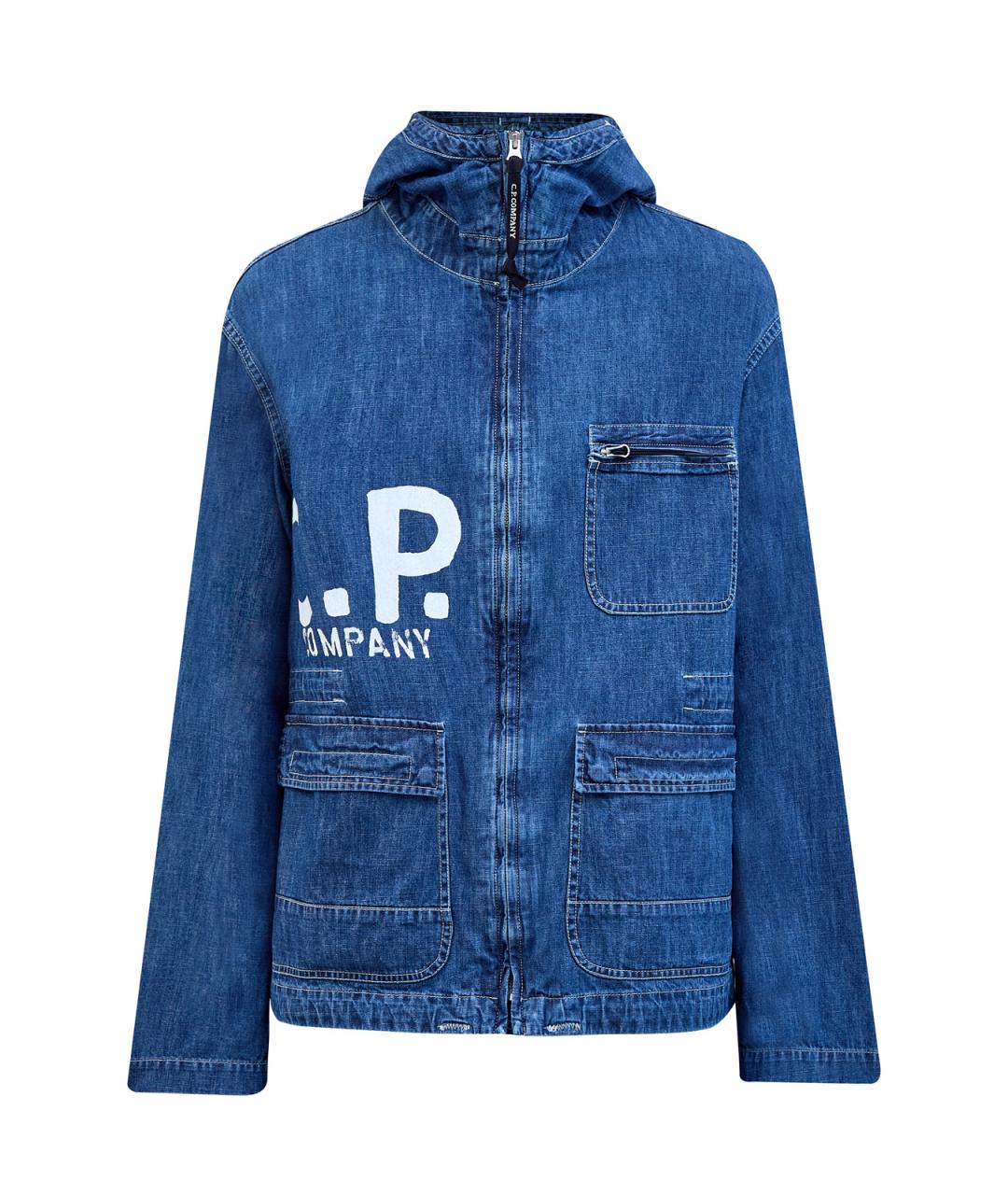 CP COMPANY Синяя хлопковая куртка, фото 1