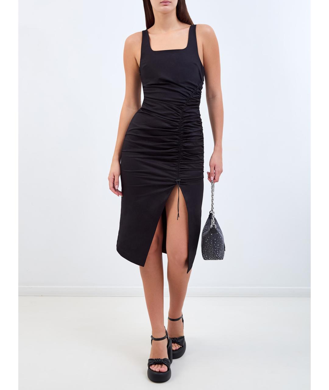 KARL LAGERFELD Черный хлопковый сарафан, фото 2