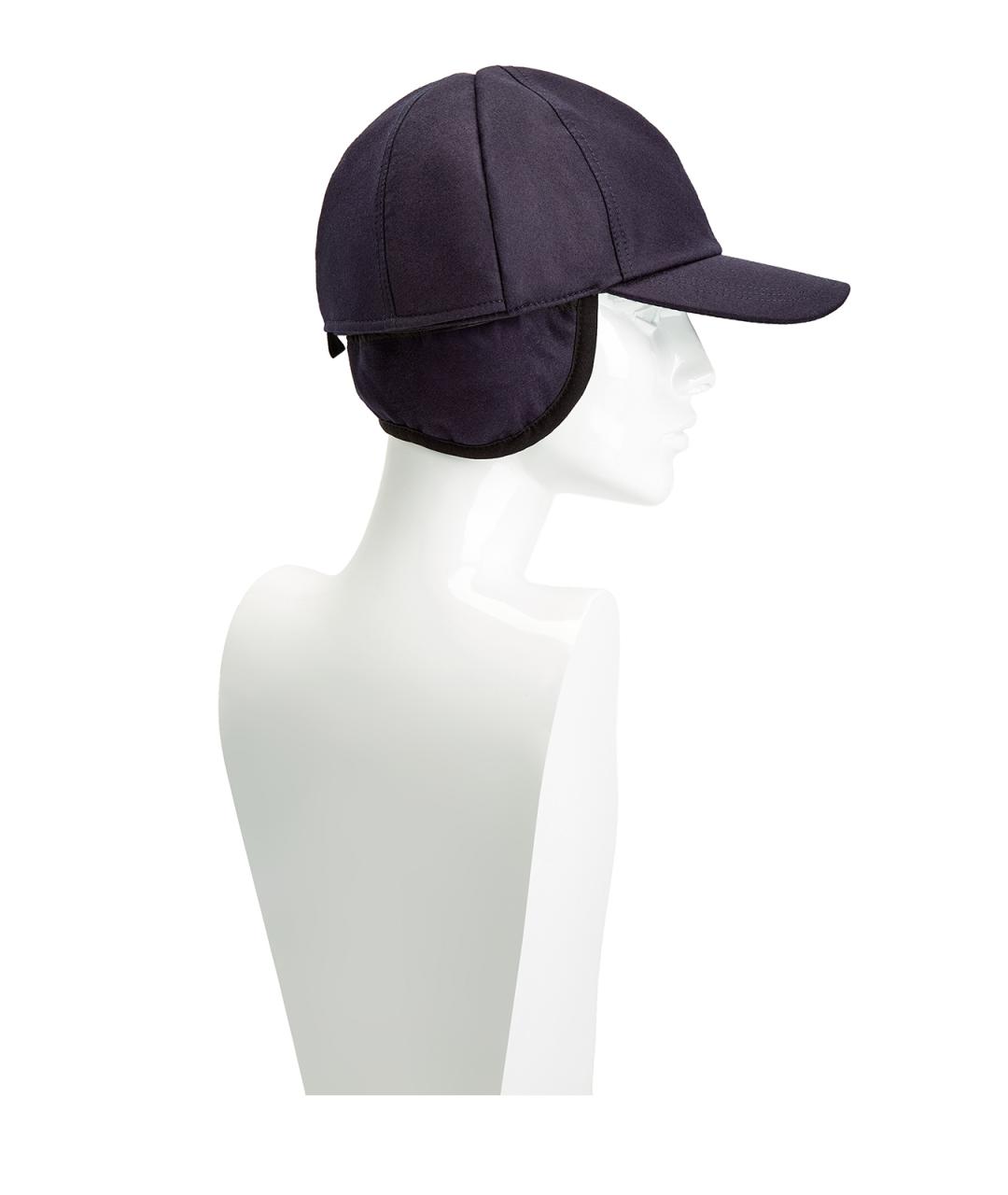 CANALI Синяя шерстяная кепка/бейсболка, фото 3
