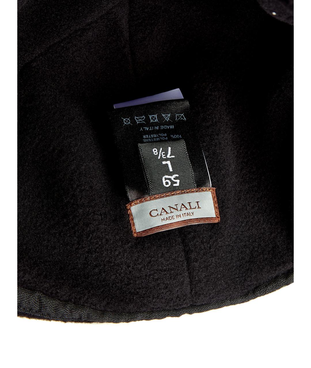 CANALI Синяя шерстяная кепка/бейсболка, фото 7