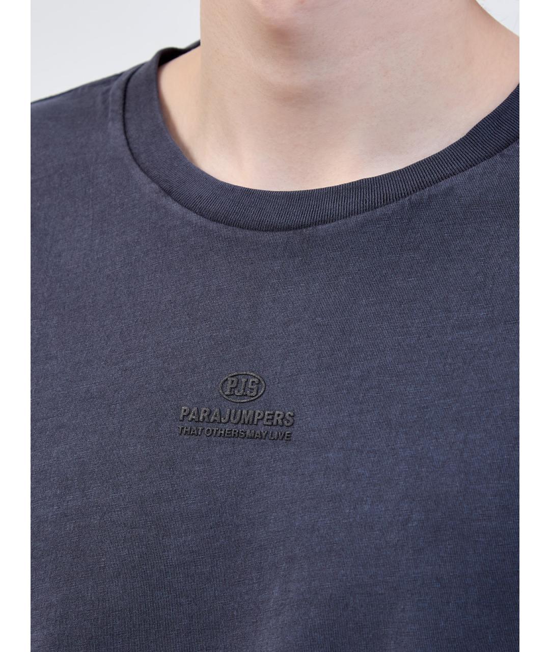PARAJUMPERS Серая хлопковая футболка, фото 5
