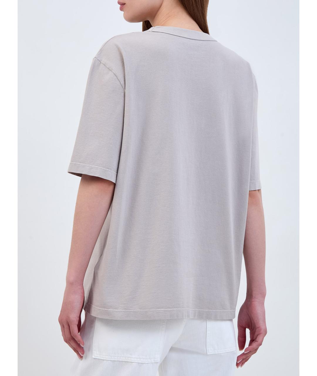 JACOB COHEN Серая хлопковая футболка, фото 4