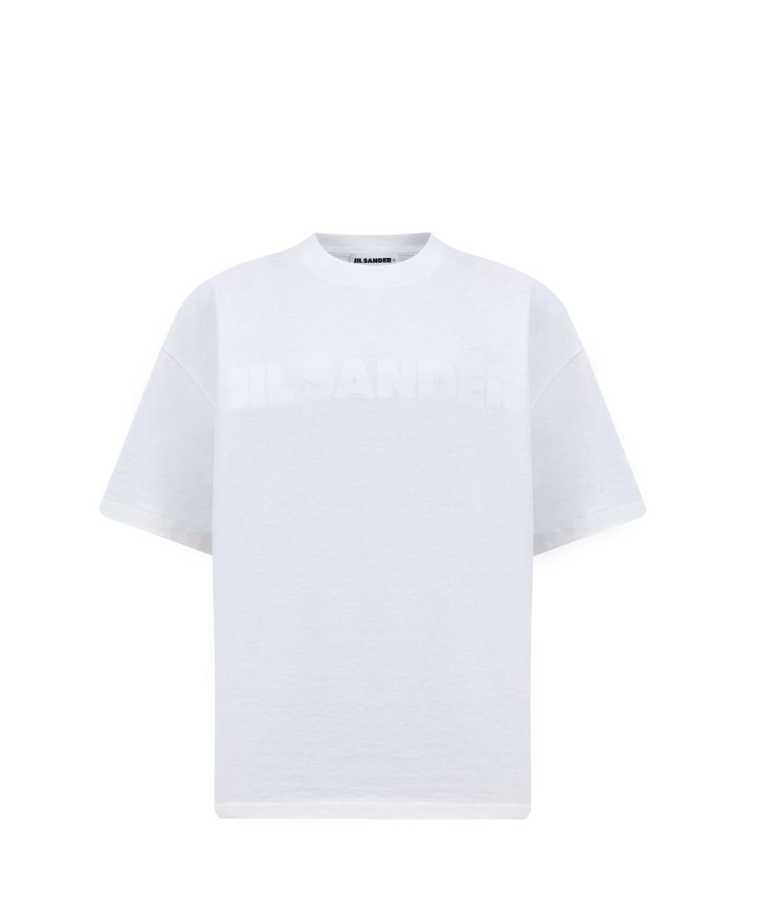 JIL SANDER Белая хлопковая футболка, фото 1