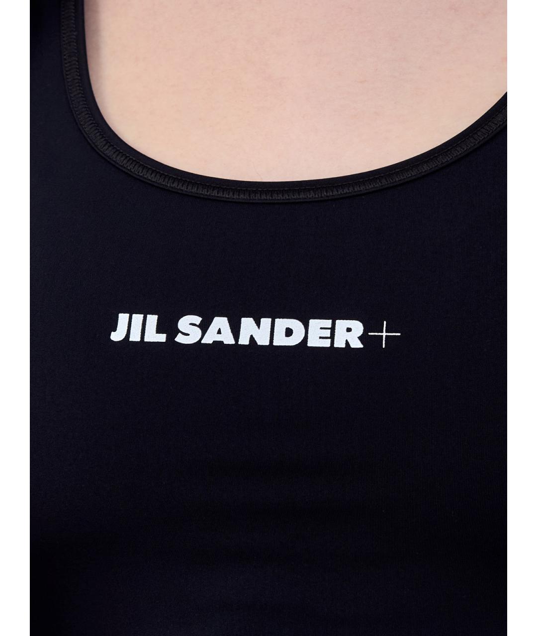JIL SANDER Черная полиамидовая майка, фото 5
