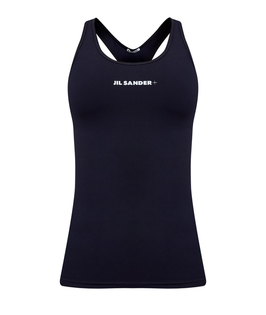 JIL SANDER Черная полиамидовая майка, фото 1