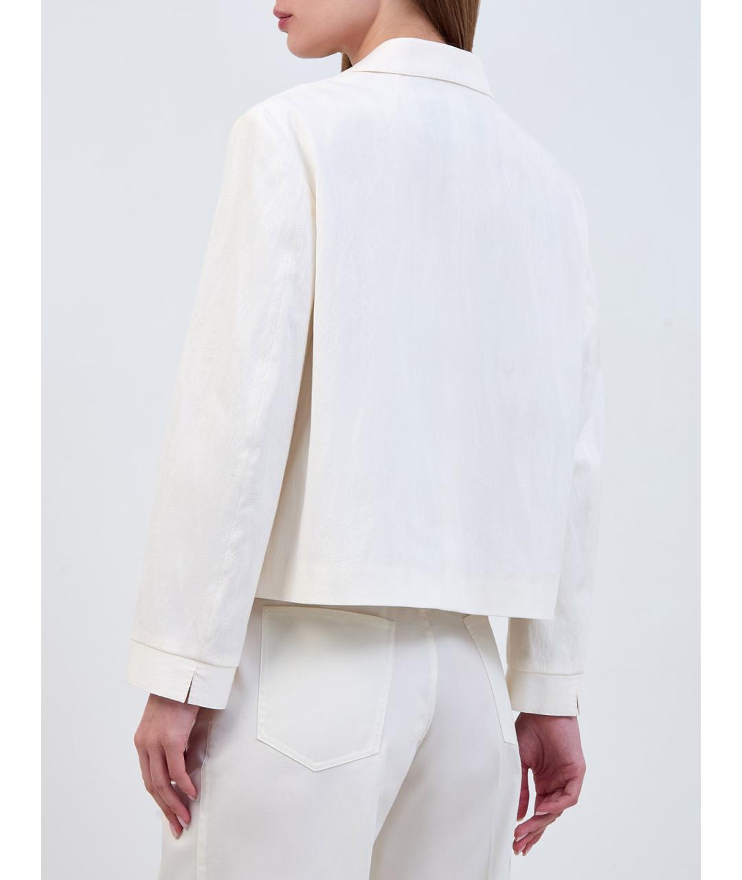 ETRO Белый хлопковый жакет/пиджак, фото 4